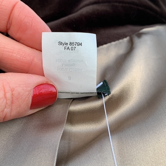 J. CREW Bella Velvet Blazer - Deep Chestnut - Picture 14 of 16